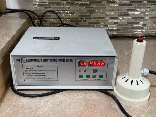 Electromagnetic Induction Foil Capping Machine w/ Many Bottle Seal Caps Included