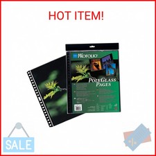 ProFolio by Itoya, Art ProFolio PolyGlass, 10-Pack Multi-Ring Binder Refill Page