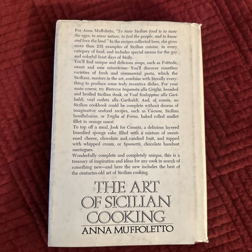 The Art of Sicilian Cooking Cookbook ,Anna Muffoletto. 1971 1st Edition.SIGNED! - Picture 2 of 5