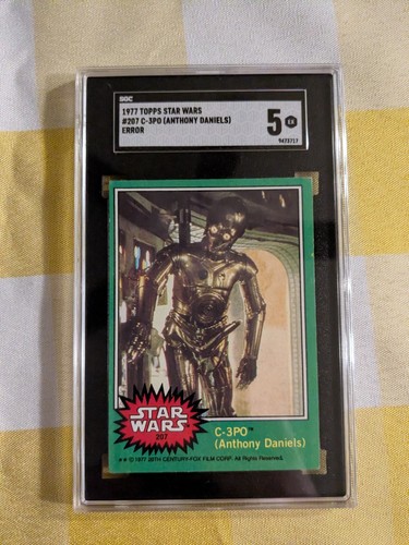 1977 Topps Star Wars #207 C-3PO (Anthony Daniels) — SGC 5