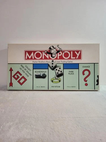 Vintage 1985 Monopoly Parker Bros. No. 009 Board Game A- Condtion