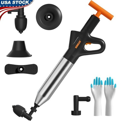 #ad #ad High Pressure Drain Cleaner W Universal Adapter amp; Specialized Attachments New $39.93