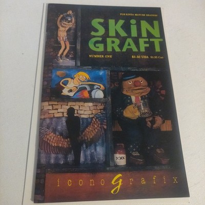 Skin Graft #1 (1992) Iconografix Mark Fischer Viewer Discretion Advised Comic
