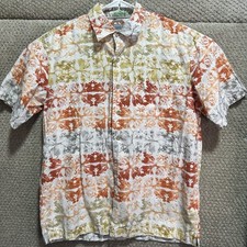 Quicksilver Comfort Fit Short Sleeve Blended Button Down Men  s Size Medium