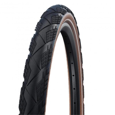 Schwalbe Reifen Marathon Efficiency 28x2.15 55-622 schwarz/braun Reflex E-50 ...