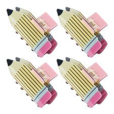 4-Pack Pencil Claw Hair Clips Hair Jaw Cute Teacher Student Accessories for...