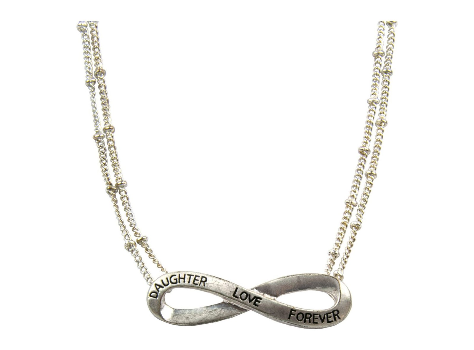 Подвеска Бесконечность любви дочери навсегда и серебряное ожерелье с удлинителем 17 2 2090₽