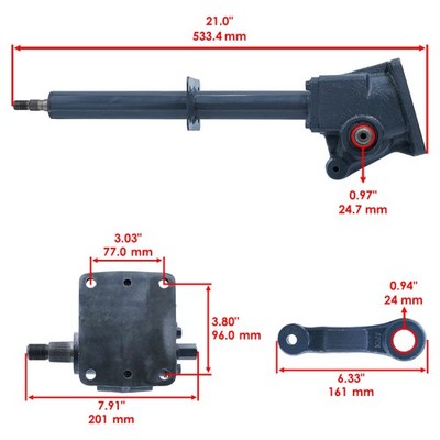 99327C1 Steering Gear Box Assembly For Mitsubishi MT180 MT210