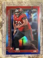 2025 Topps Chrome Football Vita Vea Red White Blue Refractor #286