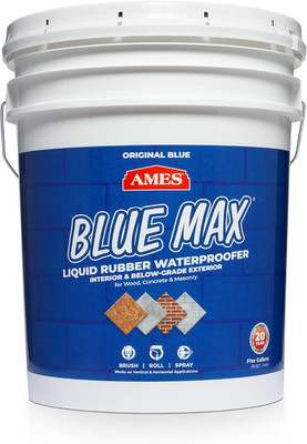 Ames BMX5RG Blue Max 5 Gallon Liquid Rubber Waterproofer Concrete Sealer