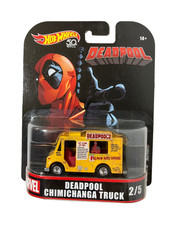 Marvel Deadpool Chimichanga Truck Yellow Real Riders 2018 Hot Wheels Retro