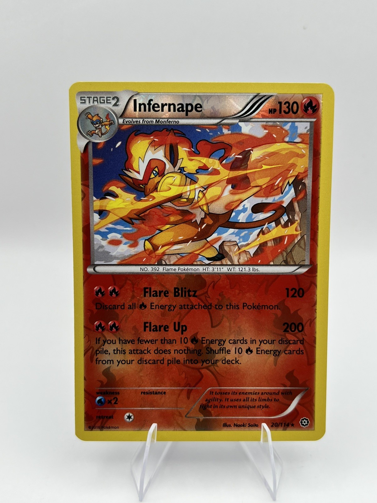 XY - Steam Siege Infernape Reverse Holo #20/114