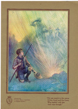 VINTAGE WW1 PRINT: BOY SCOUTS (CAN MARCH IN THE QUEUE): PRINCESS MARYS GIFT BOOK