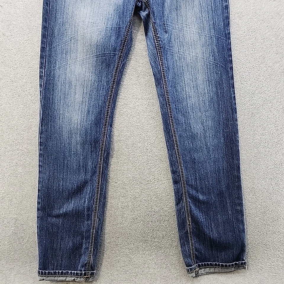 Pantalones de mezclilla de rugby de EE. UU. talla 32 lavado oscuro botón delantero no incluidos Foto 3 de 4