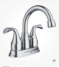 Moen Idora 84115 2-handle 4" Centerset Bathroom Sink FaucetDrain Assembly Chrome