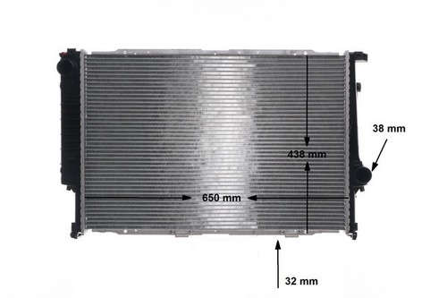 RADIATOR ENGINE COOLING CR 287 000S FOR BMW 8E315E347E32 M62B44 4.4L M60B40 4.0L - Picture 2 of 18