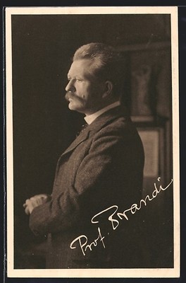 Portrait Prof. Dr. Karl Brandi, Ansichtskarte 