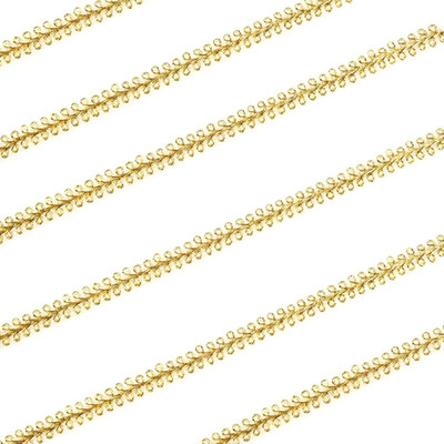Gold Lace Trim 18 Yards Gold Gimp Braid Scroll Braid Trim Metallic Swirl Trim fo