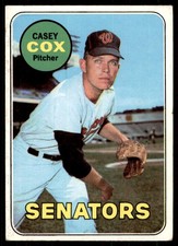 1969 TOPPS CASEY COX WASHINGTON SENATORS #383 VG/EX