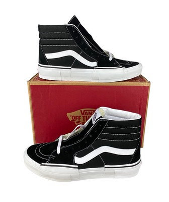 NEW Vans Off The Wall Sk8-Hi Rearrange Shoes Sneakers Black White Mens Size 11