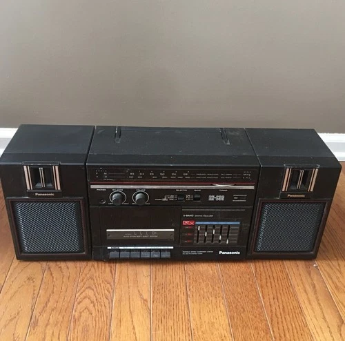 Vintage Panasonic RX-C36 Portable Stereo Radio Cassette Boombox 20"L