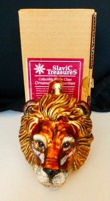 Slavic Treasure 1998  LION Large Head Christmas Ornament...Poland...NIB..SPECIAL