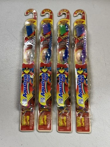 Lot 4 New Cartoon Xmen Marvel Comics Toothbrush Vintage Wolverine Beast Cyclops
