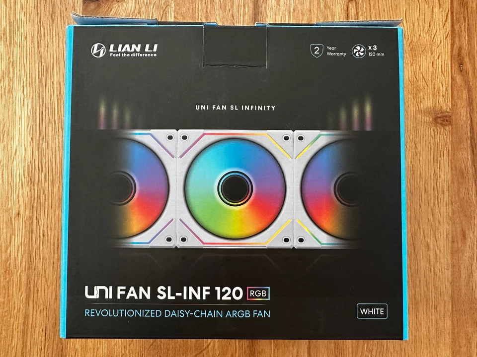 Lian Li Uni Fan SL-Infinity SL-INF 120, ARGB,3er-Pack, weiß, Controller, 1A, OVP - Bild 3 von 4