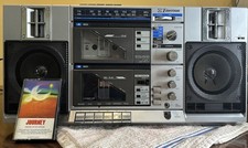 Vintage Emerson CTR 949 Boombox AM FM Radio Dual Cassette Stereo TESTED