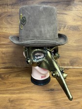 Plague Doctor Halloween Costume Steampunk Cosplay Hat  Mask