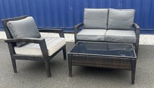 Rattan Garden Set Sofa Chair And Table Read Description