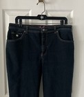 WOMEN'S DARK BLUE JEAN'S - BY: GLORIA VANDERBILT -- AMANDA - SIZE: 14 SHORT — photo 2