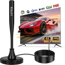 Upgraded 2026 Digital TV Antenna for Smart TV - 360  Rotation Indoor HD Anten...