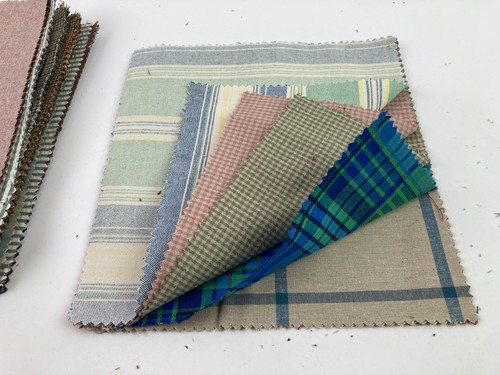 Homespun Cotton Plaids Checks Stripes Houndstooth (50) Assorted 10" Squares #5 - Picture 12 of 12