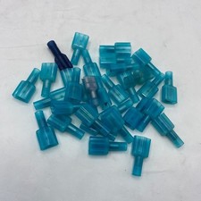 Blue Female Spade Connector 16-14 AWG,Nylon Electrical Crimps Terminal 36 PIECES