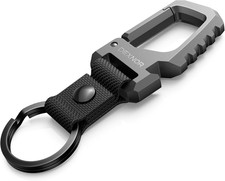 Dexnor Heavy Duty Key Chain Bottle Opener, Carabiner Key Ring Clip Aerospace-Gra