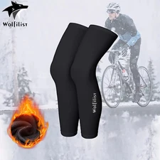 Cycling Leg Warmers Thermal Long Leg Sleeves, Full Leg Compression Sleeve High E