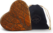 Wooden Heart Keepsake Tree Urn, Small Cremation Urn for Human Ashes Adult Male o