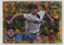 2023 Topps Chrome Update Sapphire Edition Gold 9/50 AJ Puk #USCS19 0c2