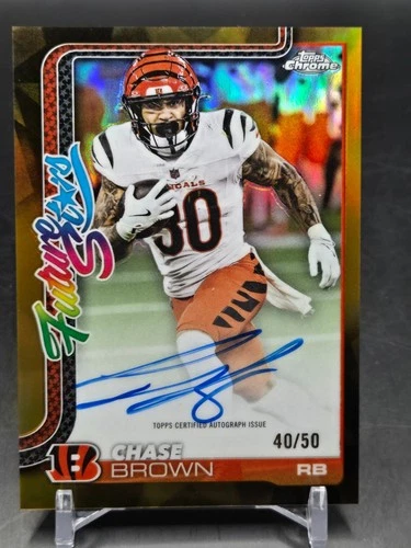 2025 Topps Chrome Chase Brown Future Stars Autographs (RAW)