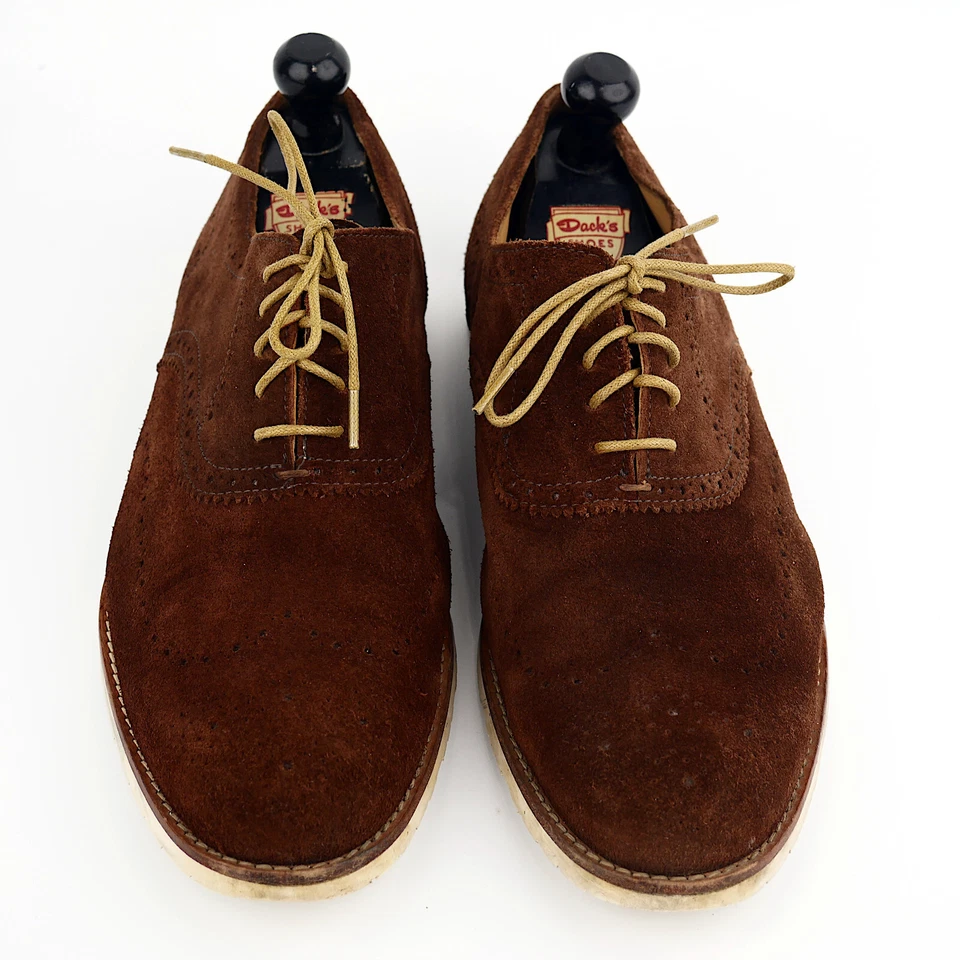 Brooks Brothers Red Fleece 12D Suede Oxfords - Collector Curated Vintage Pair - Image 4 of 4