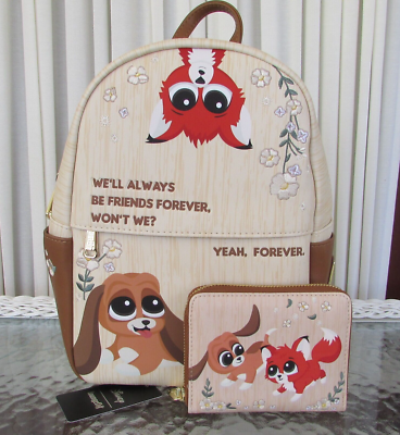 Loungefly Disney Fox & the Hound Friends Forever Tod Copper Mini Backpack NWT 87781-1.jpg main image 2
