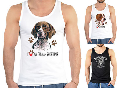 Weimaraner / Pointer / Deutscher Kurzhaar Hunde Trägershirt Herren Jagdhund 
