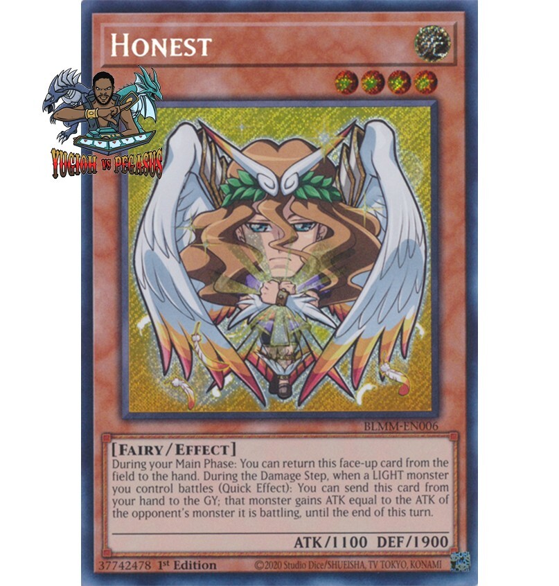 Yugioh! 1x Honest Chibi Artwork BLMM-EN006 Secret Rare 1st Ed NM Yugioh! 1x Honest Chibi Artwork BLMM-EN006 Secret Rare 1st Ed NM