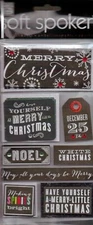 MAMBI Soft Spoken CHRISTMAS themed dimensional stickers~Awesome!!~Fast ship!