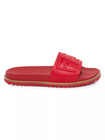 100% AUTHENTIC NEW MEN FENDI VOCAB RAISED RED SLIDE SANDALS UK 10/US 11 D — photo 2