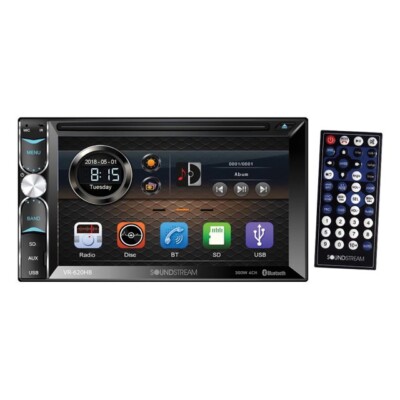 SoundStream VR-620HB | 6.2'' Double Din Touchscreen Multi-Media Head Unit Radio