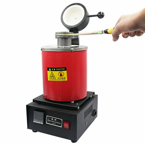 1/2/3KG Electric Metal Melting Furnace Melter Gold Silver W/Heat Protection &ACC - Picture 41 of 52