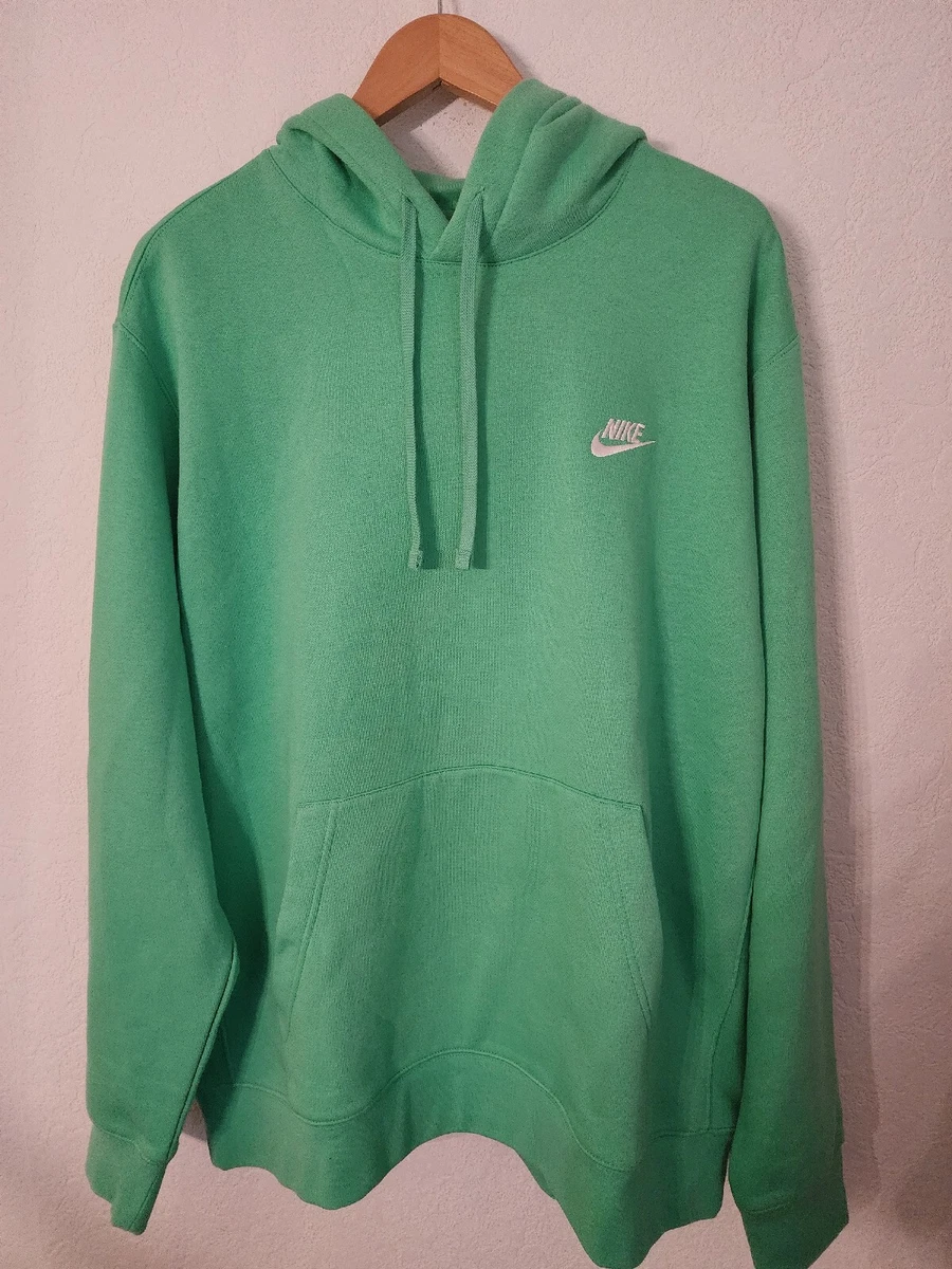Green nike shop hoodie men