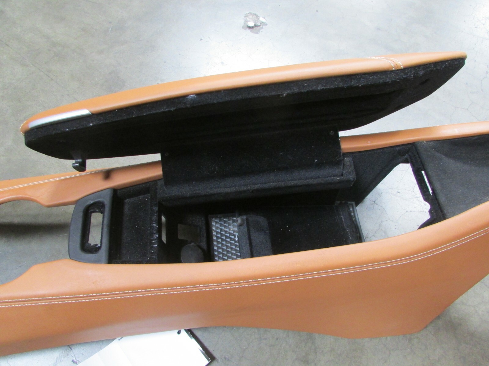 Ferrari California Turbo, Front Console Trim w/ Cubby, Cuoio, Used, P/N 8611400